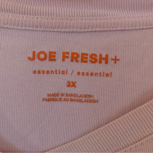 ✨3/$15✨ Joe Fresh+ Baby Pink Long Sleeve Basic Top - Picture 3 of 5